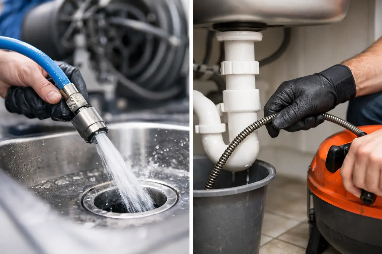 Drain Cleaning vs Drain Snaking