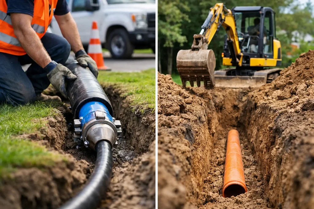 Trenchless Sewer Replacement vs Digging